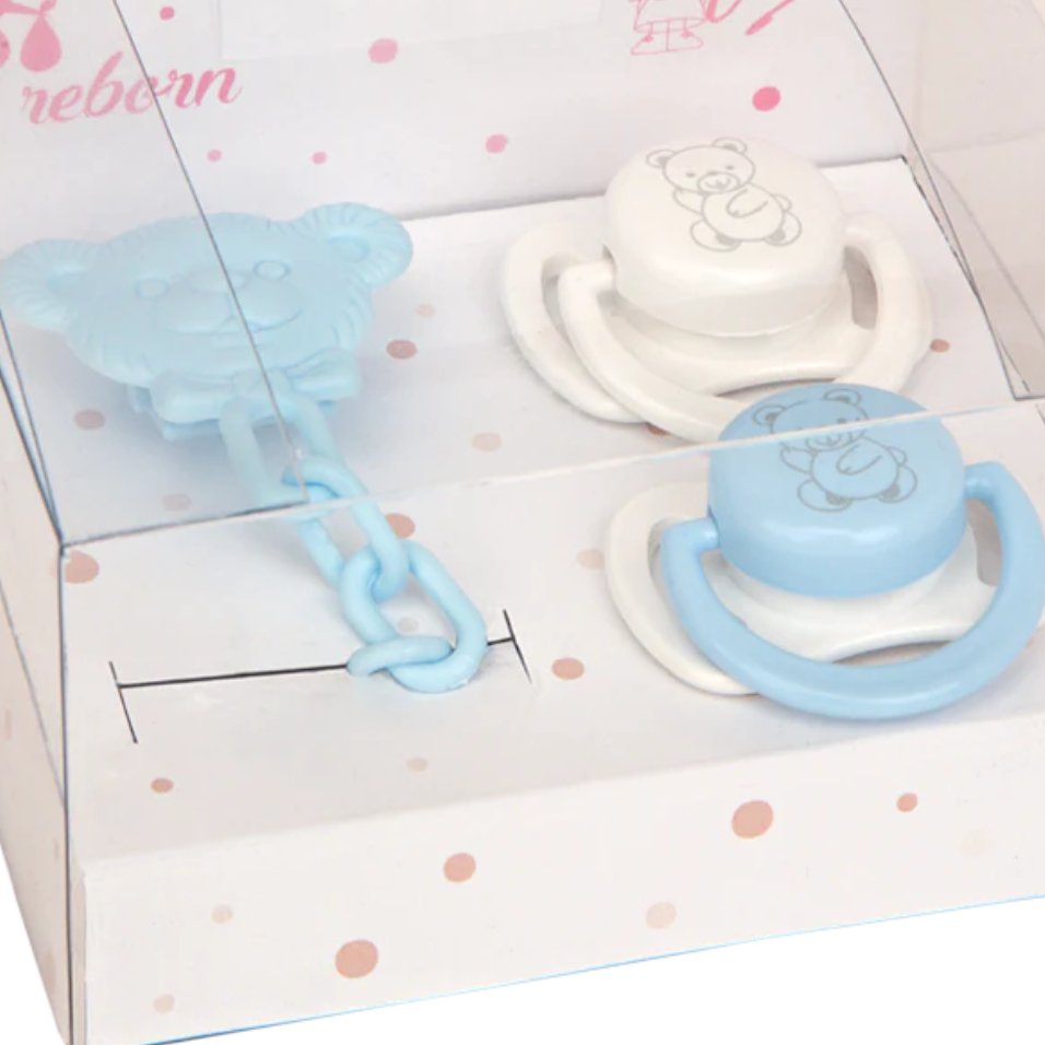 Doll Pacifiers & Clip - Loula’s Little Nursery