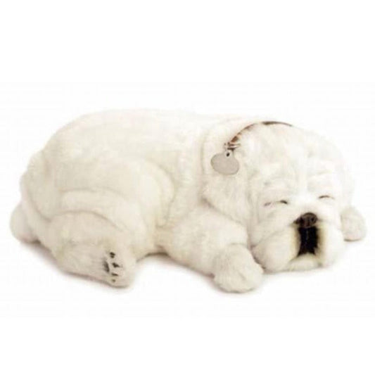 Lifelike White Bulldog Puppy - Loula’s Little Nursery