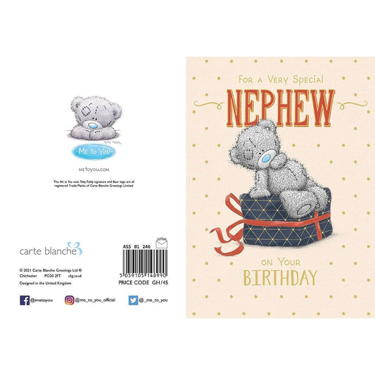 Me To You Nephew Birthday Card - Loula’s Little Nursery