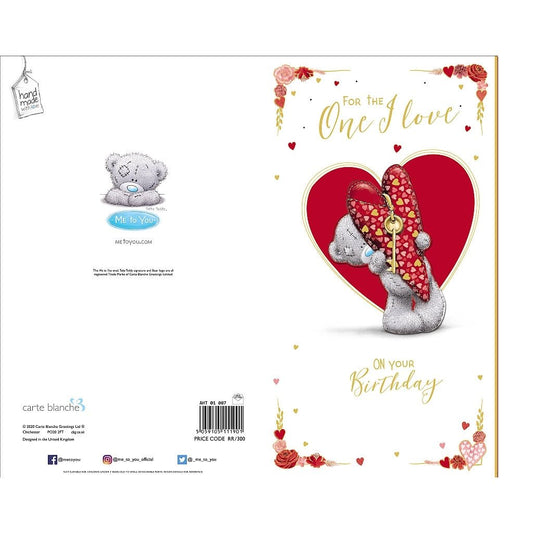 Me To You One I Love Birthday Card - Loula’s Little Nursery