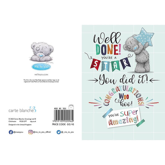 Me To You Well Done Card - Loula’s Little Nursery