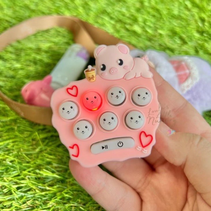 Playful Pig Sensory Fidget Keychain - Loula’s Little Nursery