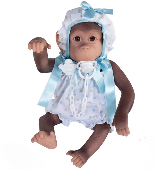 Reborn Monkey Blue Spotty Romper - Loula’s Little Nursery