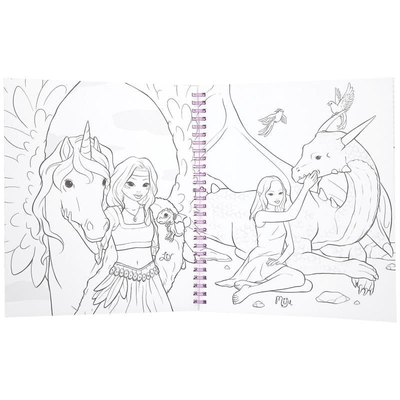 TOPModel Colouring Book DRAGON LOVE - Loula’s Little Nursery